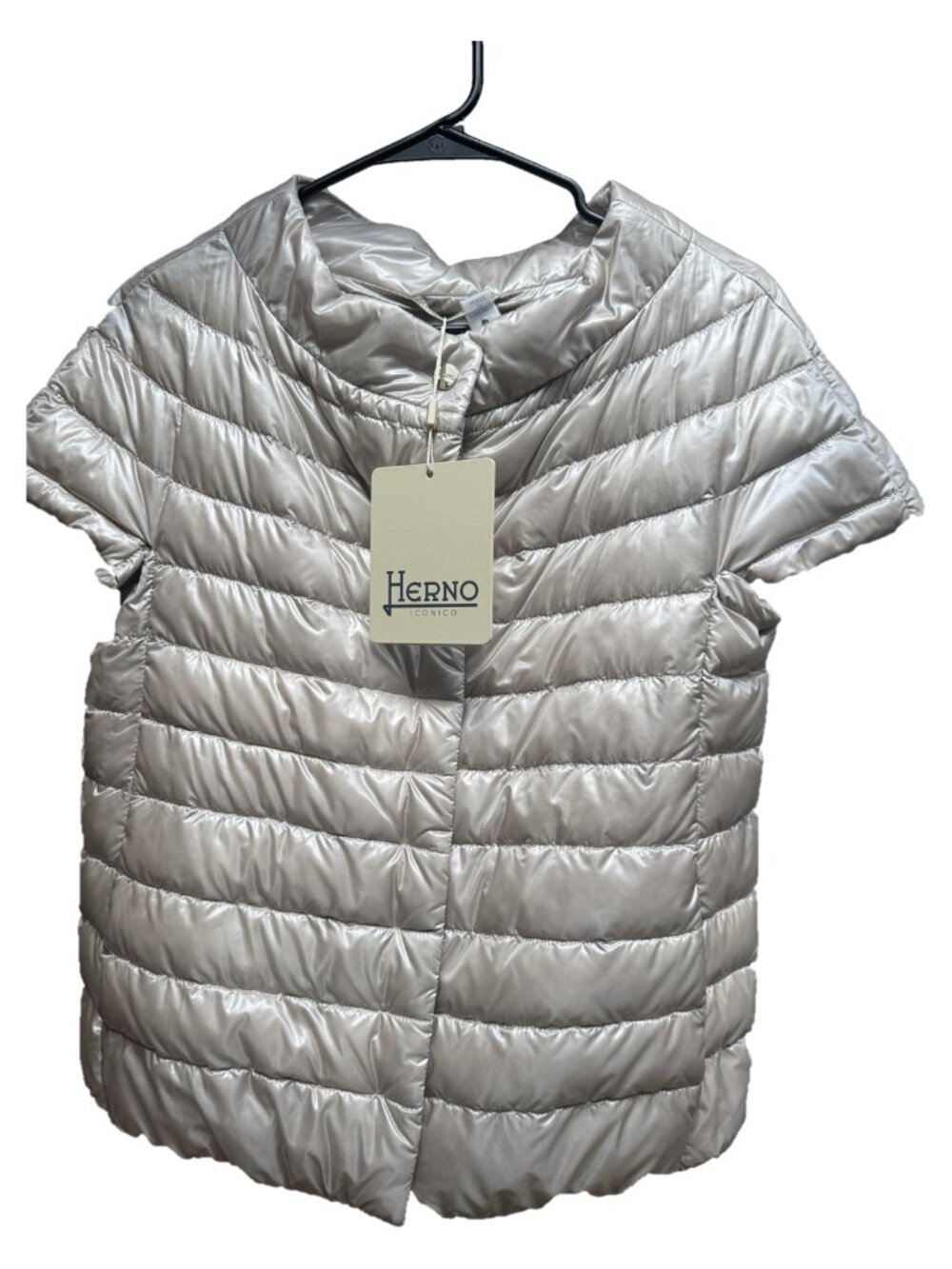 Herno Margherita quilted down jacket champagne